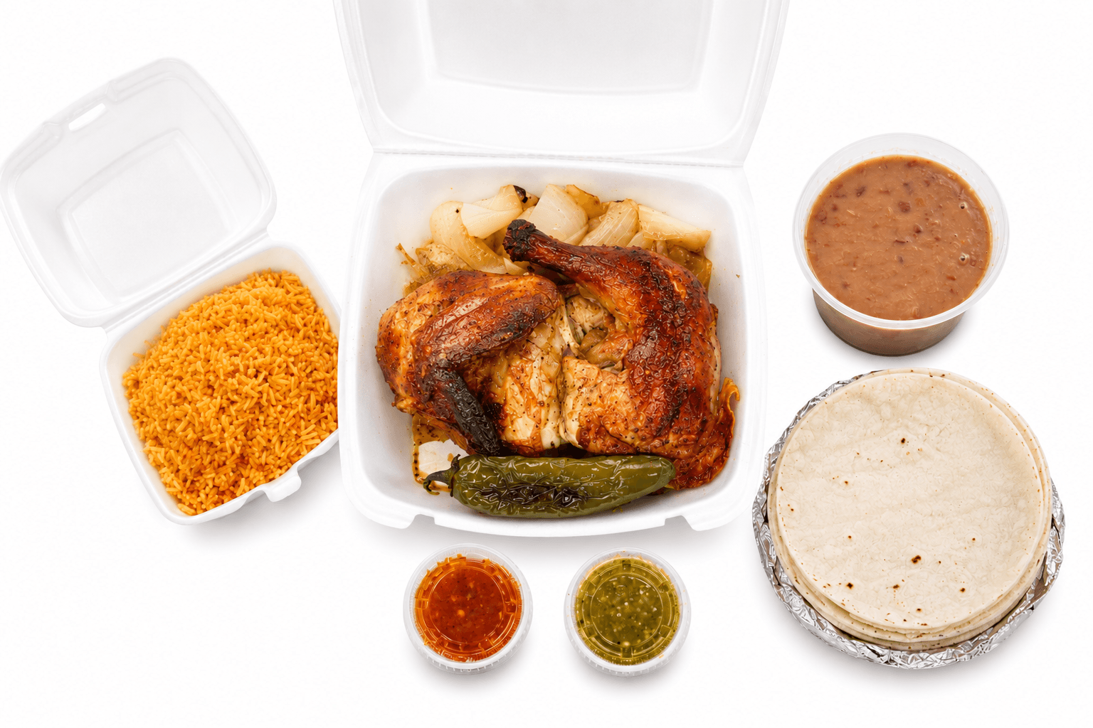 Half Combo + Charro Beans